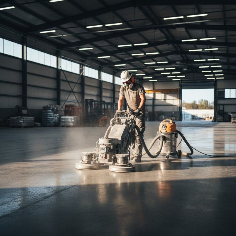 Basement Concrete Polishing
